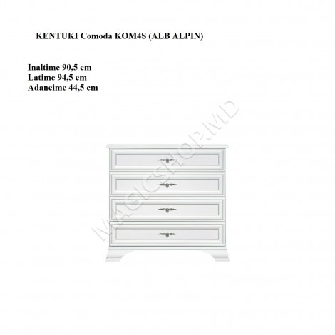 Comodă Kentucky White COM4S 